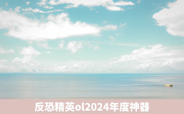 反恐精英ol2024年度神器