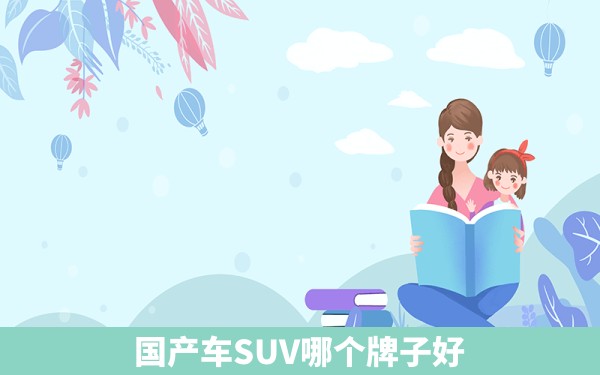 国产车SUV哪个牌子好