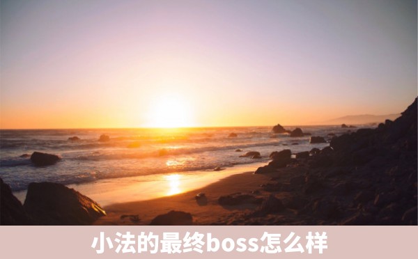 小法的最终boss怎么样