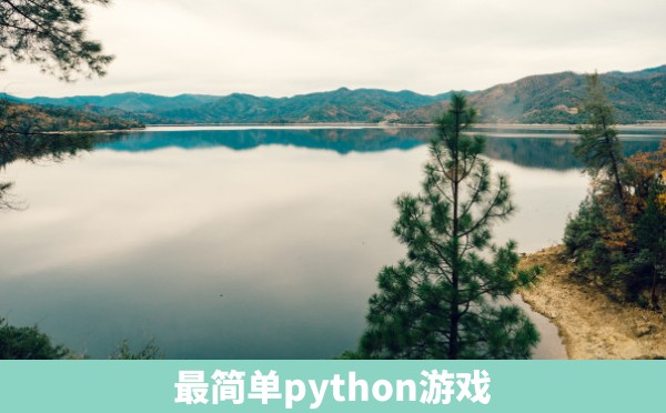 最简单python游戏