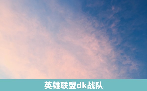 英雄联盟dk战队