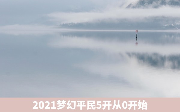 2021梦幻平民5开从0开始