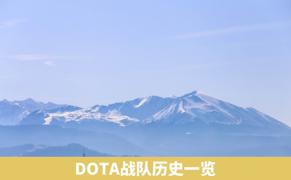 DOTA战队历史一览