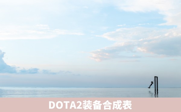 DOTA2装备合成表