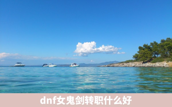 dnf女鬼剑转职什么好