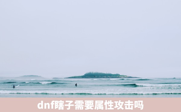 dnf瞎子需要属性攻击吗