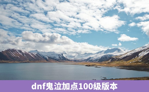 dnf鬼泣加点100级版本