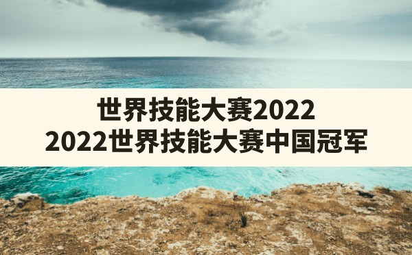 世界技能大赛2022(2022世界技能大赛中国冠军) - 凌海手游网