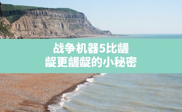 战争机器5比龌龊更龌龊的小秘密,战争机器5第二章第二关开门 - 凌海手游网