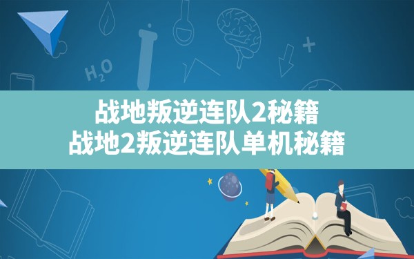 战地叛逆连队2秘籍(战地2叛逆连队单机秘籍) - 凌海手游网