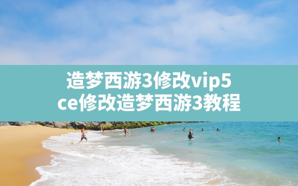 造梦西游3修改vip5(ce修改造梦西游3教程) - 凌海手游网