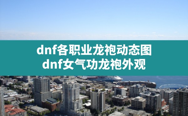 dnf各职业龙袍动态图(dnf女气功龙袍外观) - 凌海手游网