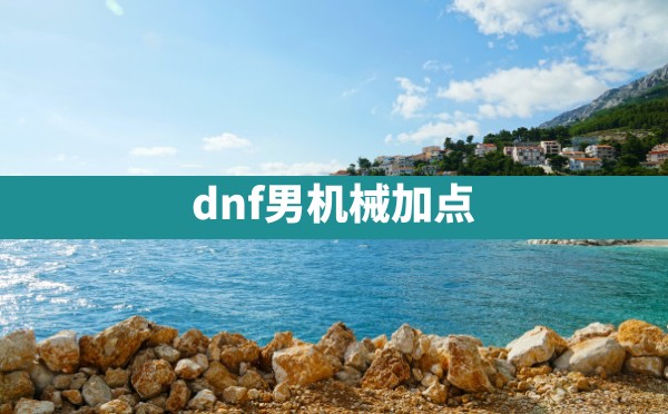 dnf男机械加点 - 凌海手游网