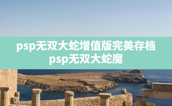 psp无双大蛇增值版完美存档,psp无双大蛇魔王再临增值版攻略 - 凌海手游网