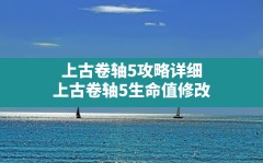 上古卷轴5攻略详细(上古卷轴5生命值修改)