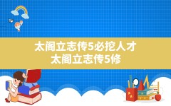 太阁立志传5必挖人才,太阁立志传5修改器高亚男怎么用