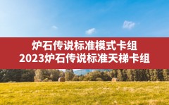 炉石传说标准模式卡组(2023炉石传说标准天梯卡组)