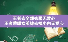 王者去全部衣服无爱心(王者荣耀女英雄去掉小内无爱心)