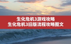 生化危机3游戏攻略(生化危机3旧版流程攻略图文)