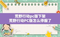 荒野行动pc版下架,荒野行动PC版怎么停服了