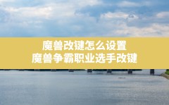 魔兽改键怎么设置,魔兽争霸职业选手改键