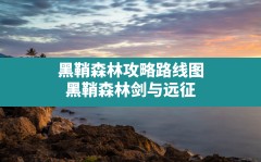 黑鞘森林攻略路线图(黑鞘森林剑与远征)