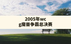 2005年wcg魔兽争霸总决赛