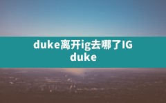 duke离开ig去哪了(IG duke)